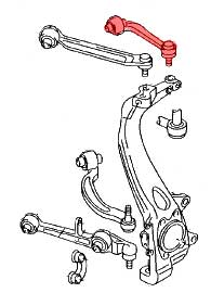 8E0407509C - Bras de suspension Audi A4 A6 S4 Haut arrière gauche